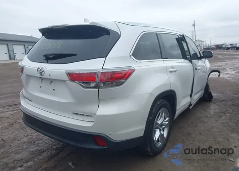 2016 Toyota Highlander Limited V6 z USA, uszkodzony, nr VIN 5TDDKRFH5GS295343